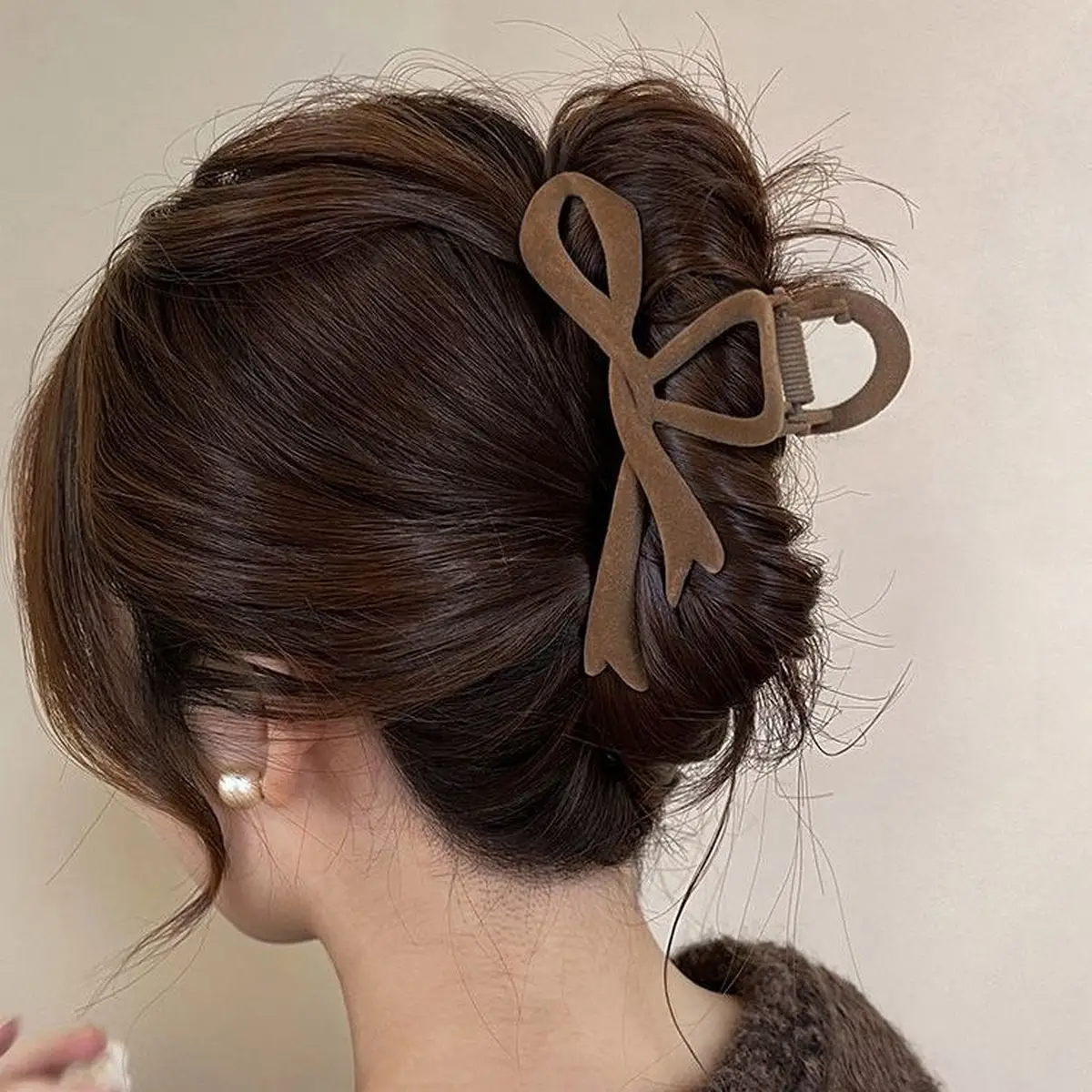 Velvet Bow Hair Clip