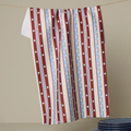 Geometry: Blue Skies Stripes Tea Towel