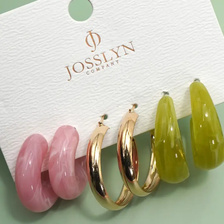 Acrylic Hoop Trio