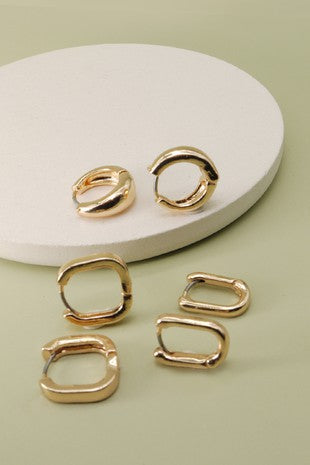 Mini Gold Hoop Trio