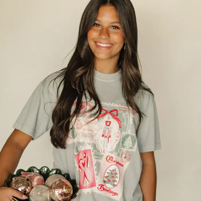 Christmas Postcard Graphic Tee