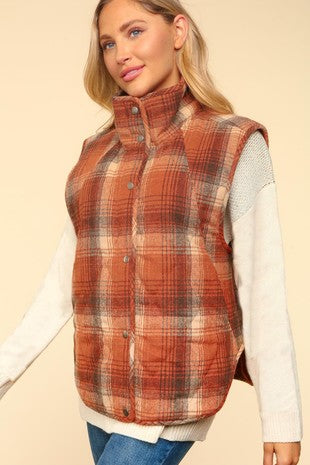 Reese Plaid Vest