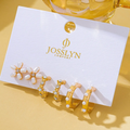 Hypoallergenic: Floral Pearl Earring Trio