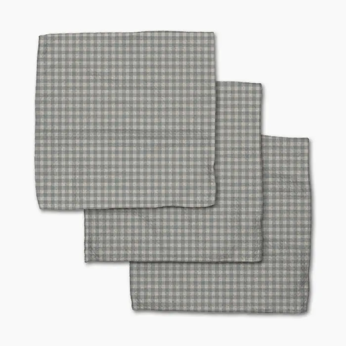 Geometry: Tidepool Check Dishcloth Set