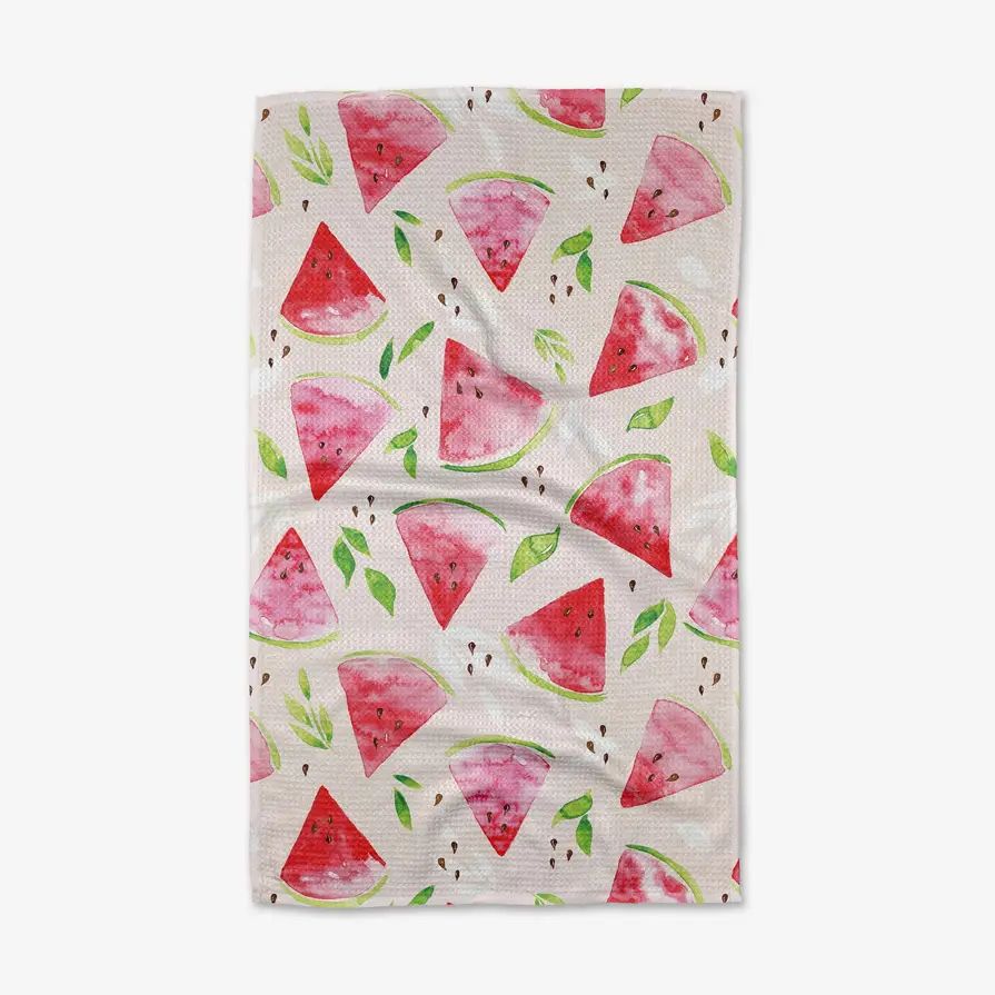Geometry: Watermelon Slice Tea Towel