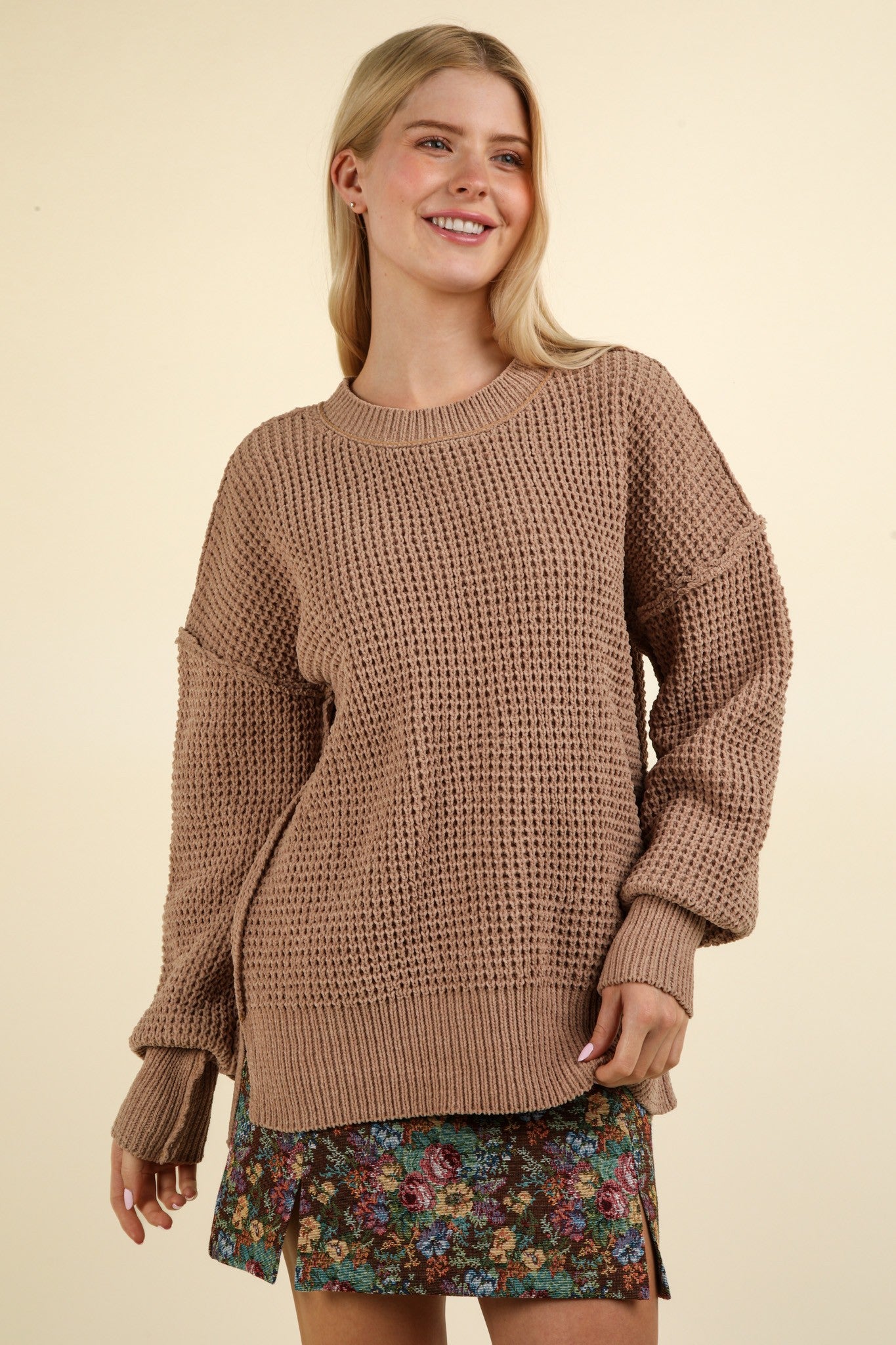 Tinleigh Waffle Knit Sweater