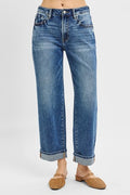Dani Cuffed Boyfriend Denim