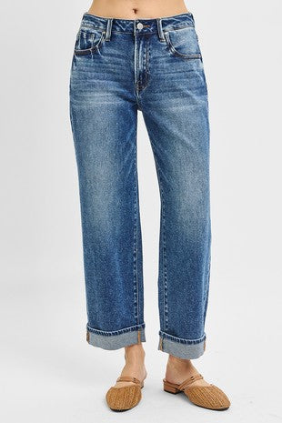 Dani Cuffed Boyfriend Denim