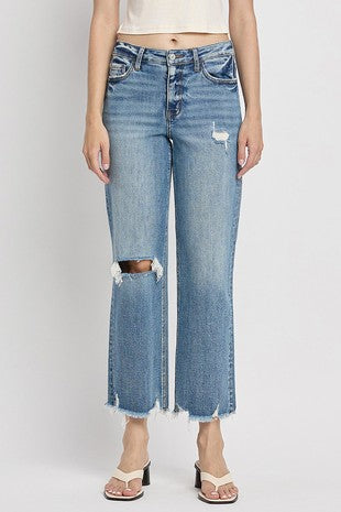 Lovervet: HR Slim Wide Leg Denim