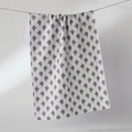 Geometry: White Foraged Tea Towel