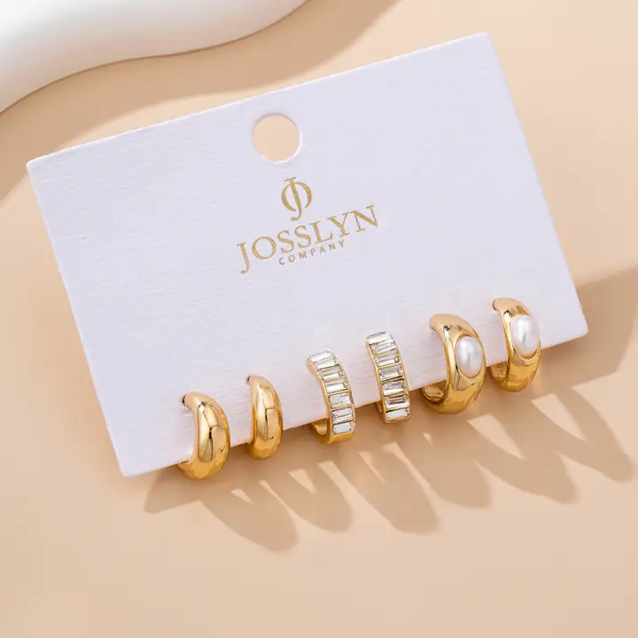 Hypoallergenic: Rhinestone Jewelry Trio