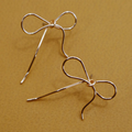 Hypoallergenic Delicate Bow Earrings