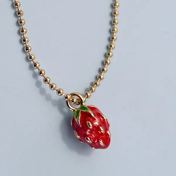 Strawberry Charm Necklace