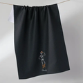 Geometry: Black Howdy Cassondra Tea Towel