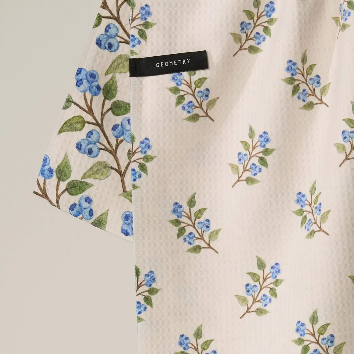 Geometry: Blueberry Sprig Luxe Kitchen Towel