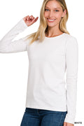 White Long Sleeve Top