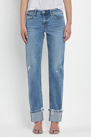 Rhett Mid-Rise Cuffed Denim