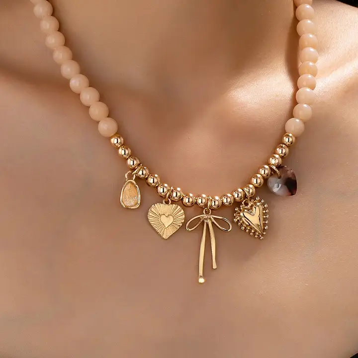 Beaded Charm Necklace