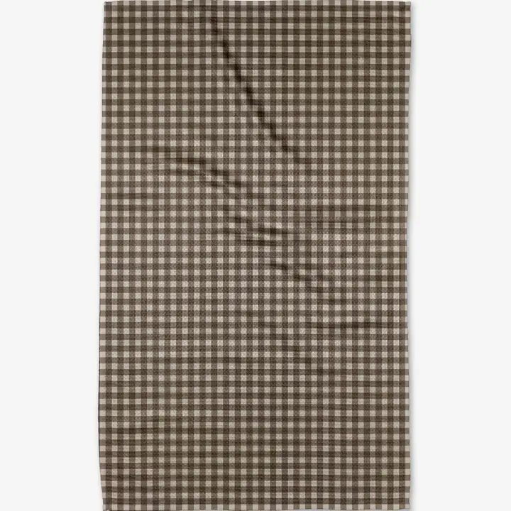Geometry: Whidbey Check Tea Towel