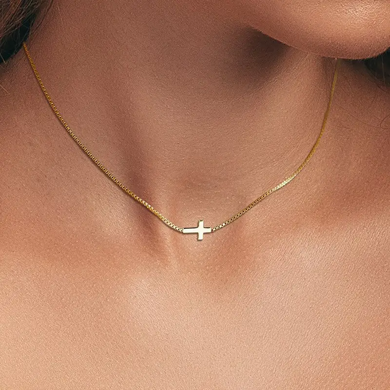 SS Hypoallergenic Cross Necklace