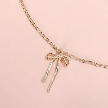 Bow Ribbon Necklace