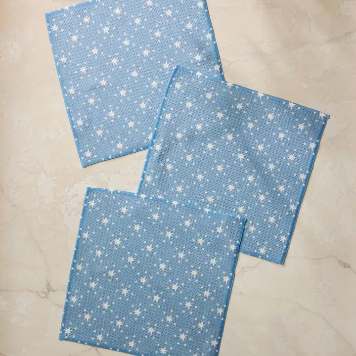 Geometry: Freedom Blue Dishcloth Set