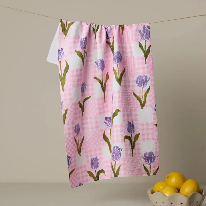 Geometry: Tulip Town Tea Towel