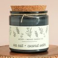Aster + Indigo: Sea Salt + Coconut Soy Candle