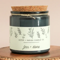 Aster + Indigo: Fern + Stone Soy Candle