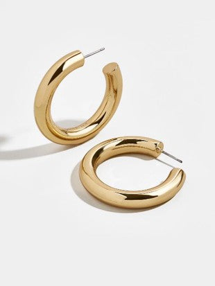 Chunky Hoop Earring - Gold + Silver