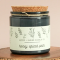 Aster + Indigo: Honey Spiced Pear Soy Candle
