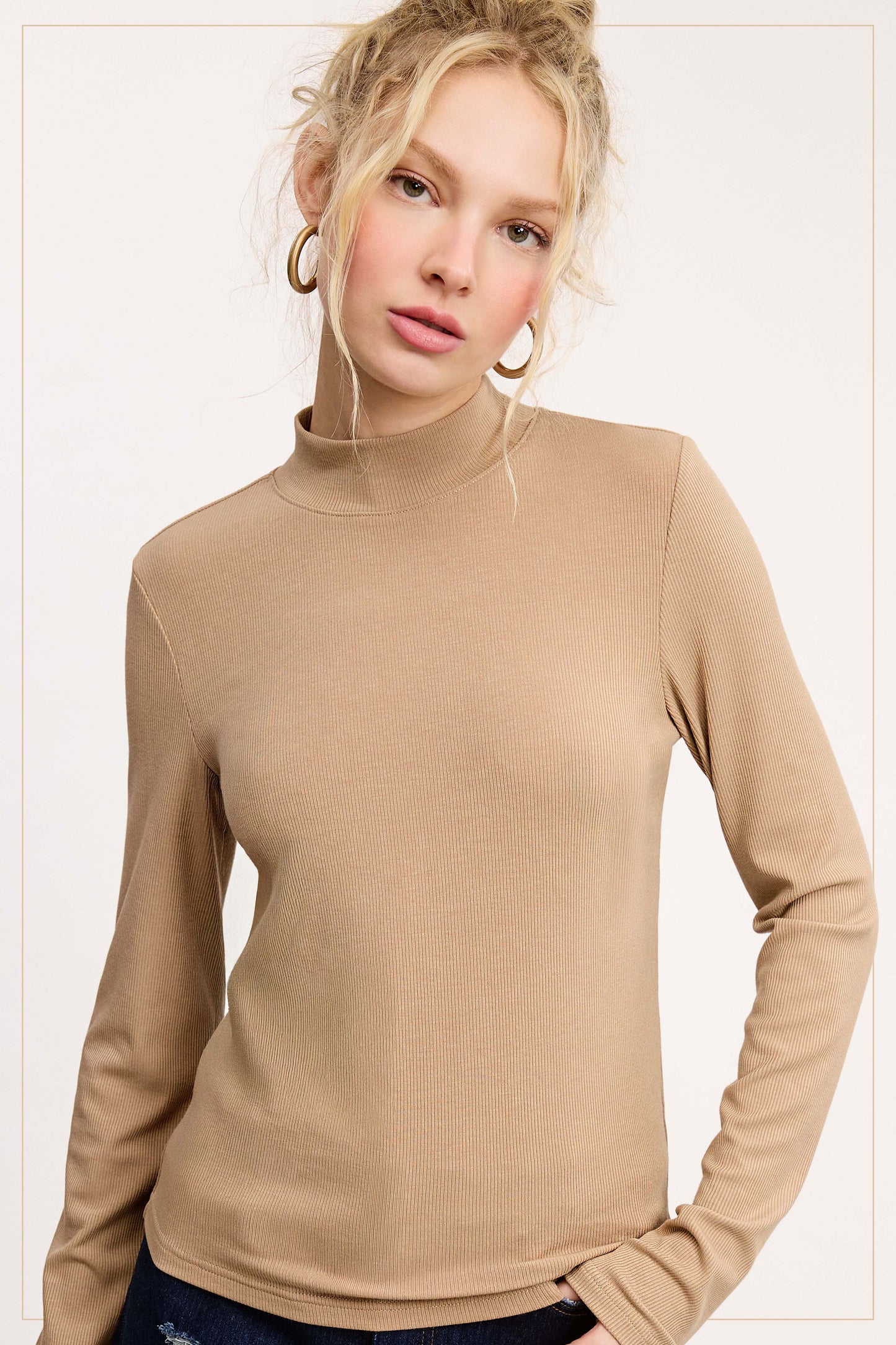 Clara Mock Neck Top