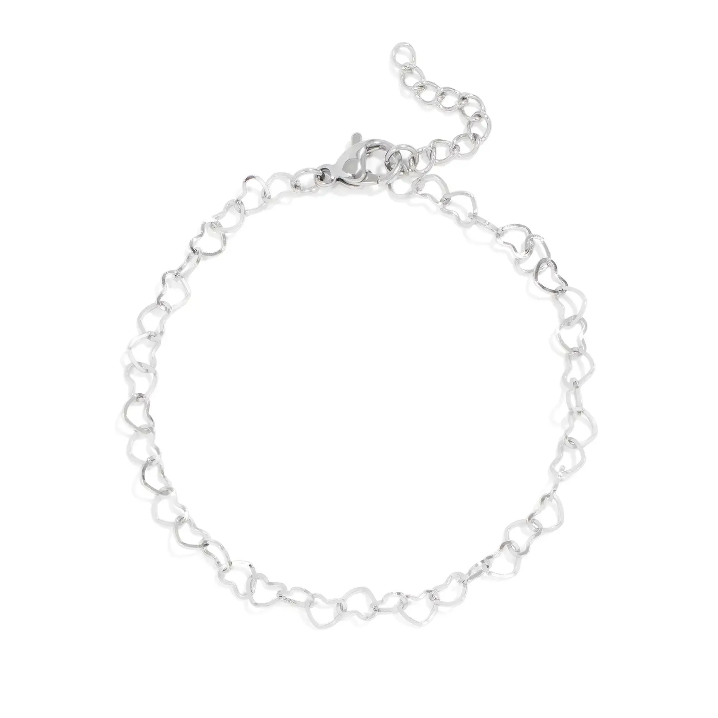 Hypoallergenic Heart Charm Bracelet