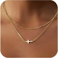 Hypoallergenic: Cross Layer Necklace