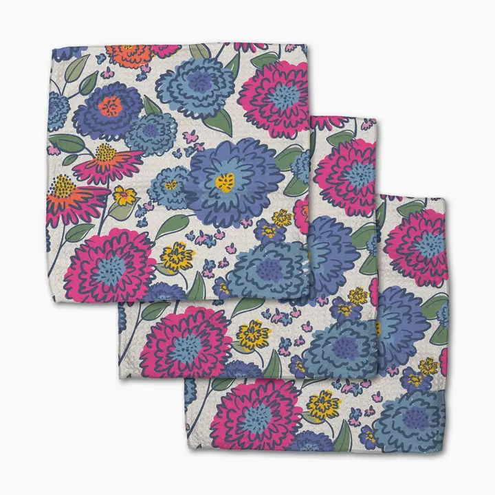 Geometry: Painterly Meadow Dishcloth Set