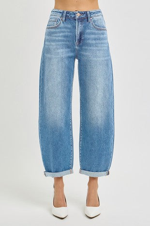 Mindi Barrel Leg Denim