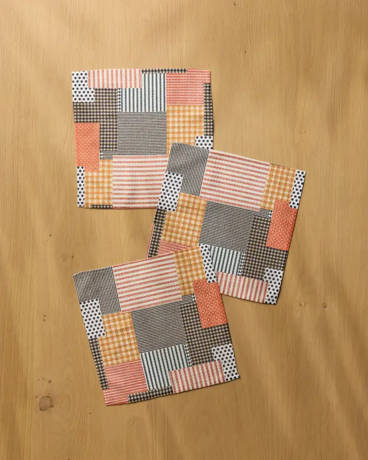 Geometry: Patch and Pumpkin Dishcloth Set