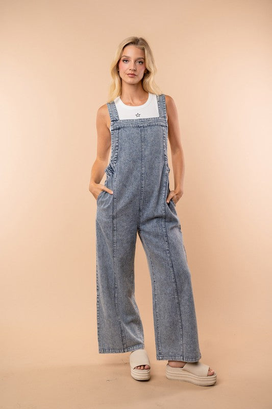 Brielle Denim Overall Jumpsuit