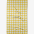 Geometry: Lemon Gingham Tea Towel