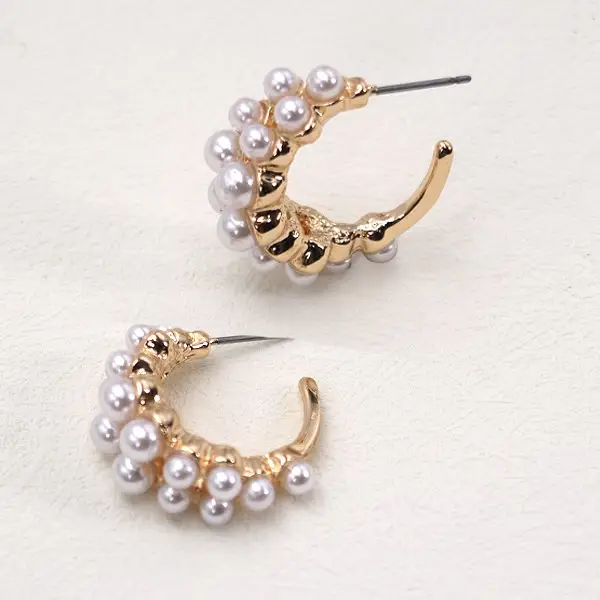 Pearl Hoop Earrings