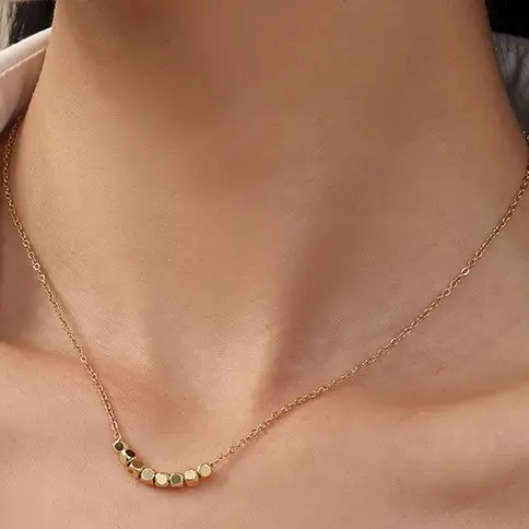 Hypoallergenic: Classic Cube Necklace