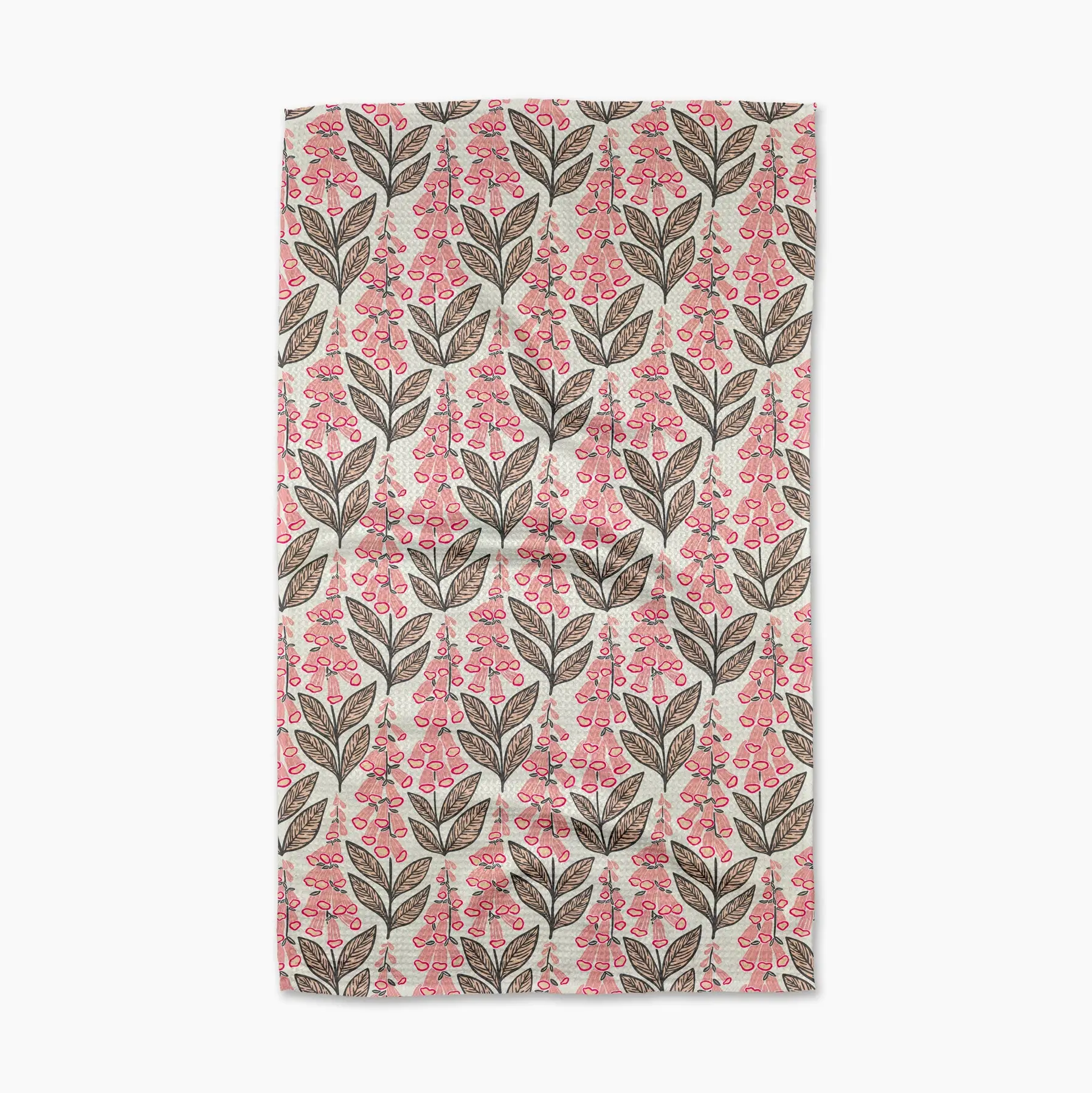 Geometry Foxglove Finery  Tea Towel