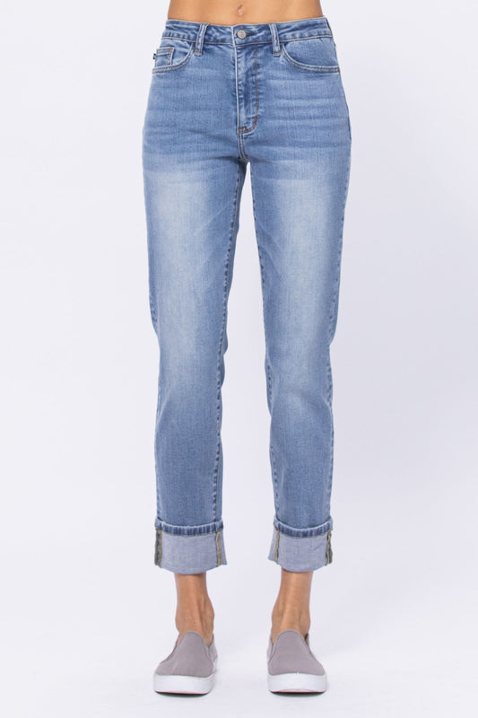 Judy Blue: Davie Cuffed  Denim