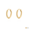 Hypoallergenic Twisted Hoop Earrings