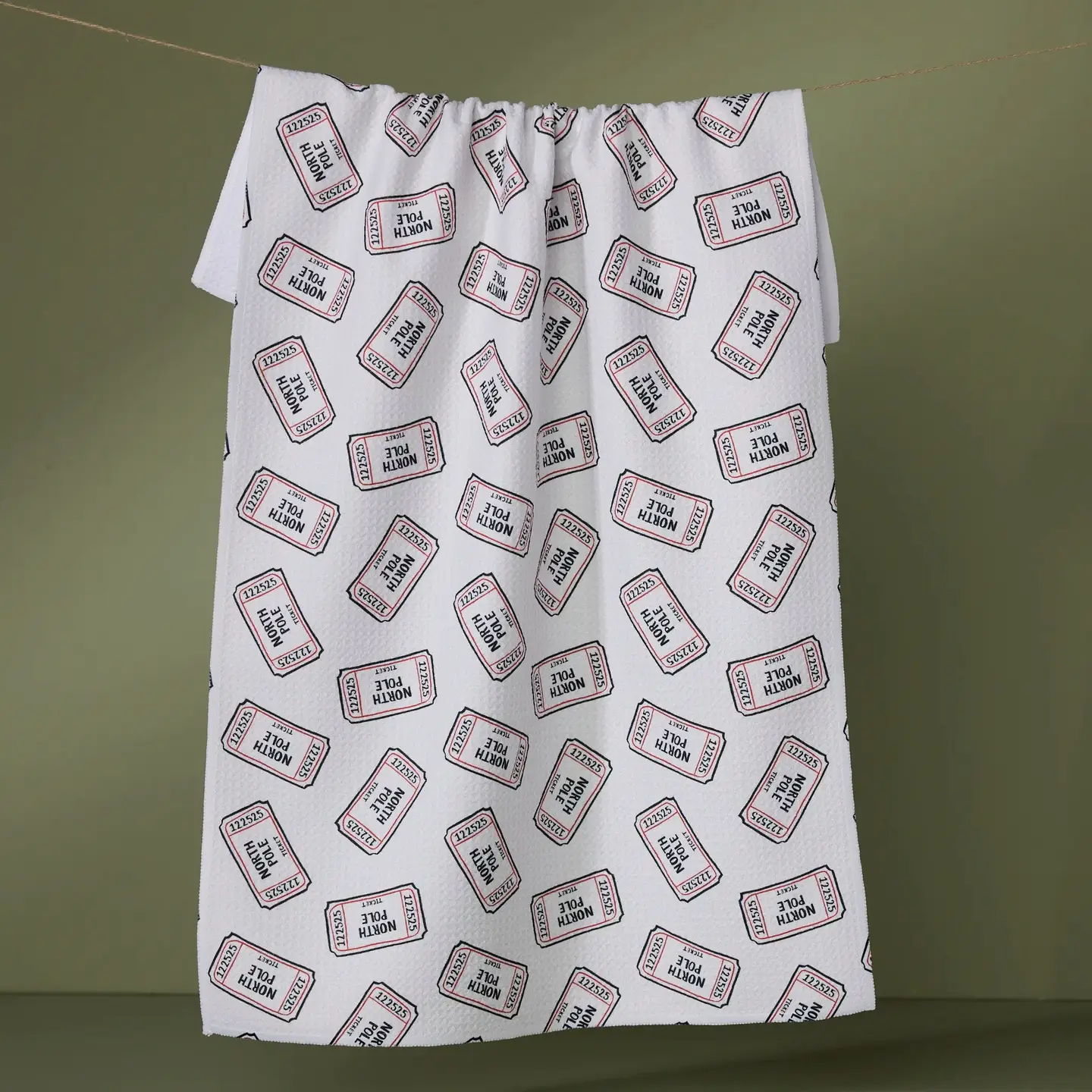 Golden Pass Geometry Tea Towel