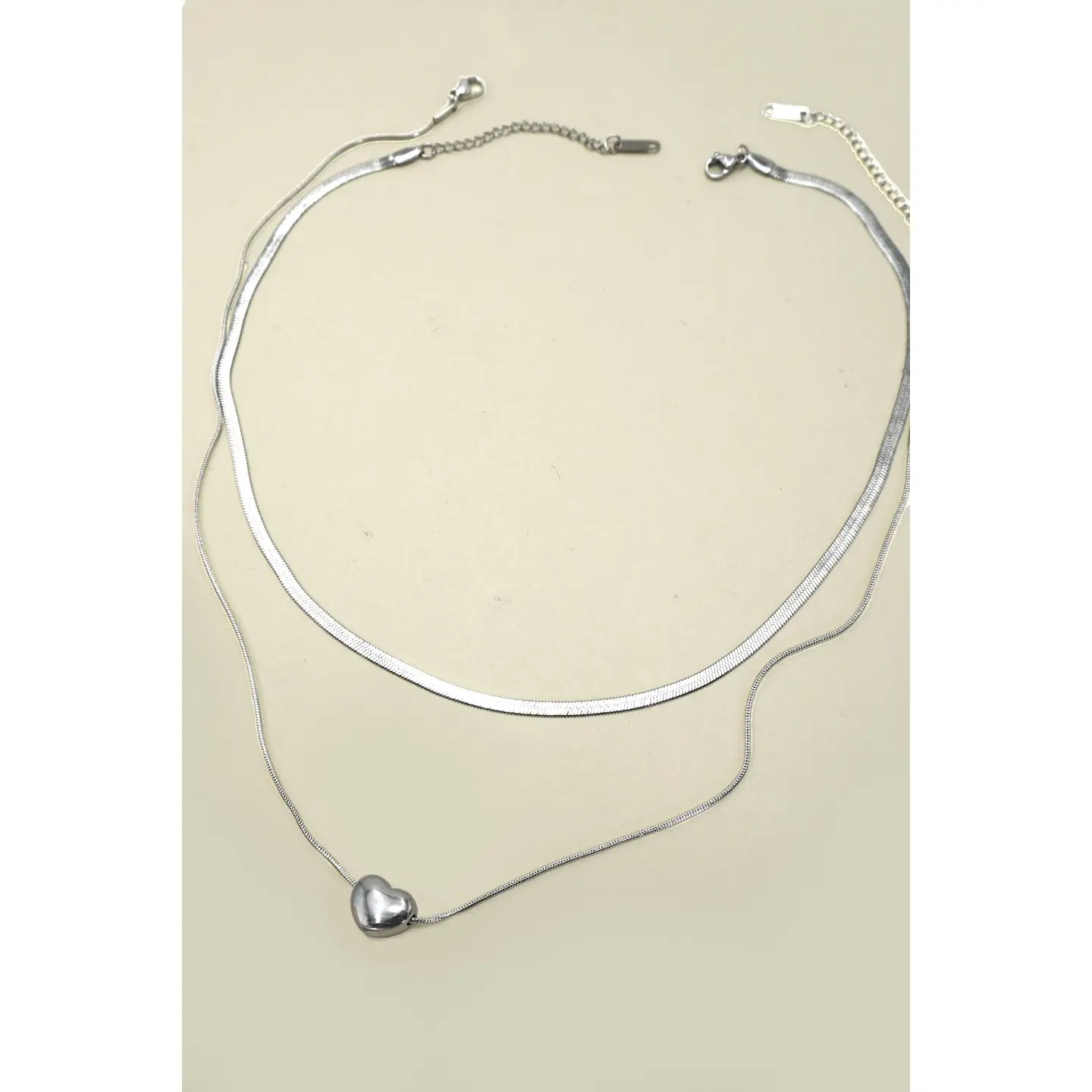 Hypoallergenic Silver Heart Necklace