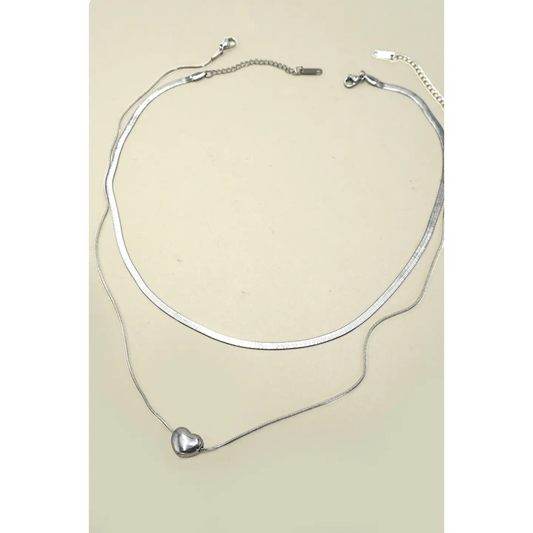 Hypoallergenic Silver Heart Necklace