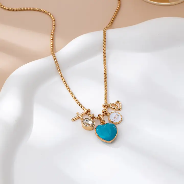 Faith Cluster Charm Necklace