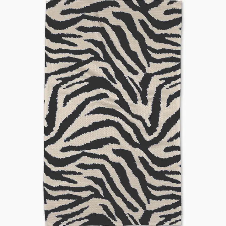 Geometry: Zira Black Tea Towel