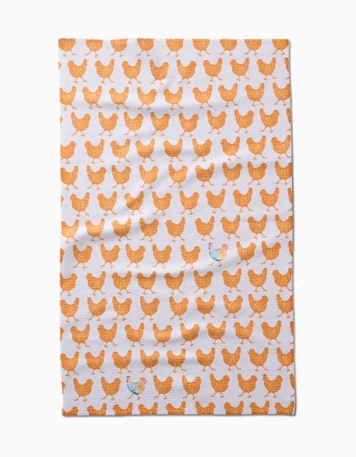Geometry: Fun Spring Chicks Tea Towel